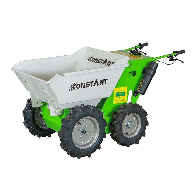 1000W Mótar DC gan scuabadh faoi thiomáint gach buggy coincréite terrian iomlán dumper leictreach iomlán