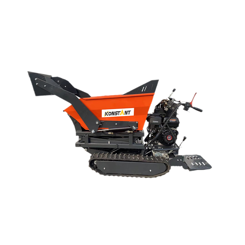 500kg pár -ualach ard -ardú hiodrálach ard agus dumpáil cumhachta bacainní bacainní ag luchtú an tsuaitheora Mini Dumper